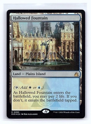Hallowed Fountain Ravnica Remastered 280 Foil LP MTG Magic the Gathering - Image 1 of 2