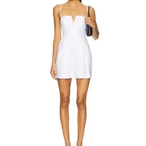 Susana Monaco linen cotton blend small romper $195 retail NWT with pockets  - Picture 1 of 9