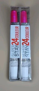2x MAYBELLINE SUPER STAY COLOR MICRO FLEX TECHNOLOGY LIP COLOR 220 24/7 FUCHSIA - Picture 1 of 2