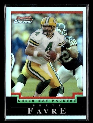2004 Bowman Chrome Brett Favre Refractor /500 #1 Packers FX4529 - Image 1 of 2