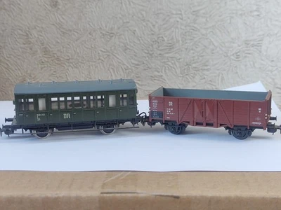 Set 2 Passenger car DR 530-303 Piko, HO (1:87) car, open freight railway Piko - Image 1 of 4