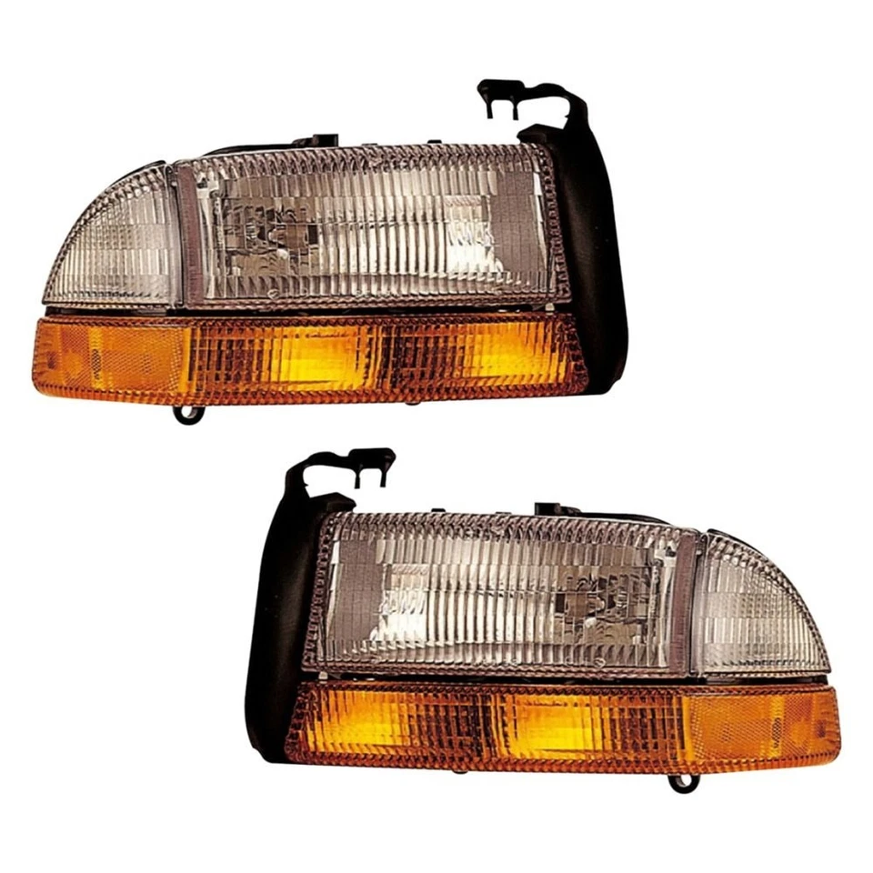 For Dodge Durango 98-03 Dorman Driver & Passenger Side Replacement Headlight Set Foto 1 de 1