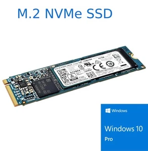 128 256 512 GB 1TB SSD M.2 PCIe Single Notch Hard Drive Laptop w/ Windows 10 Pro - Picture 1 of 12