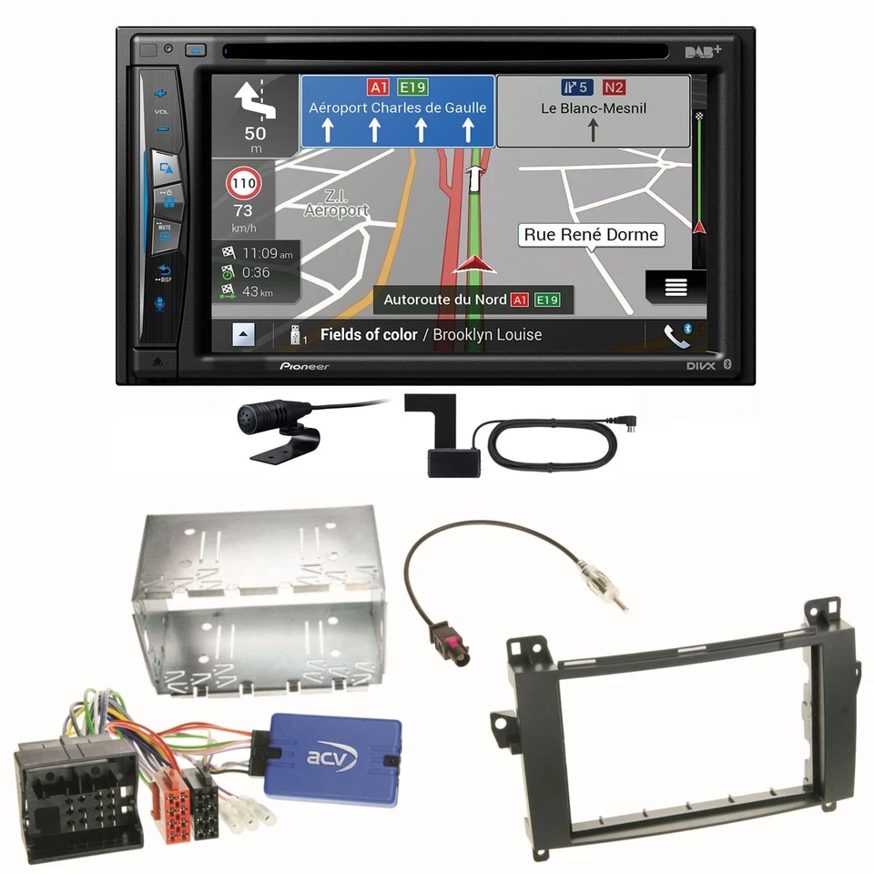 Pioneer AVIC-Z730DAB Navigation Bluetooth USB Einbauset für Mercedes Vito W447 - Bild 1 von 1