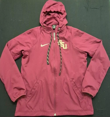 Flordia State Seminoles Nike Dri-fit Mujer Granate Cremallera Completa Chaqueta con Capucha Talla M Foto 1 de 4
