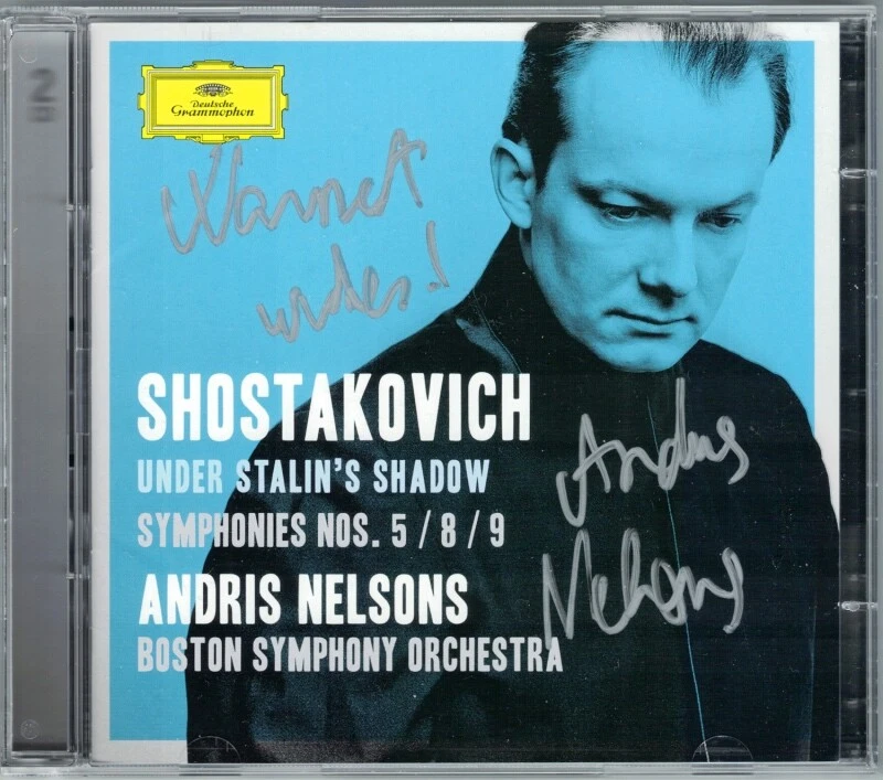 Andris NELSONS Signed SHOSTAKOVICH Sinfonie No.5 8 9 Hamlet 2CD Schostakowitsch - Bild 1 von 1