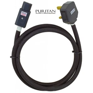 Puritan Audio Classic Plus Mains Cable Black  - 2 Metre C13 IEC Power 200cm 2m - Picture 1 of 10