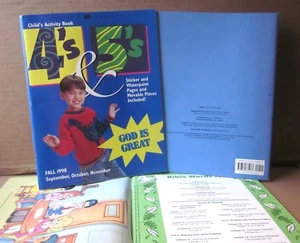 4’s & 5’s Activities book Fall 1998 lessons Christian Bible studies God is Great - Imagen 1 de 1