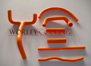 Silicone Radiator Hose Kit for KTM LC4 620 625 640 660 Orange brand new - Bild 1 von 2