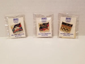 Albertville France 1992 Winter Olympics Lapel/Hat Pin Set of 3 NWT - Picture 1 of 6