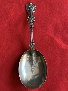 Sterling Silver Whiting Pompadour Gold Wash Vermeil Berry Spoon - Picture 1 of 12