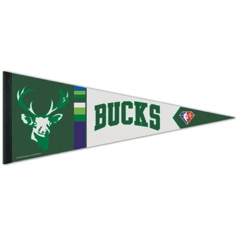 MILWAUKEE BUCKS CITY EDITION PREMIUM QUALITY PENNANT 12"X30" BANNER NBA Cover