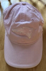 NFL Team Apparel New England Patriots Cap Womens Adjustable Pink Big Logo Hat - Picture 1 of 7