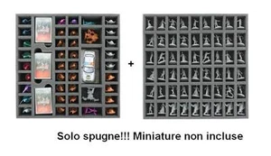 Feldherr 2 Spugne Zombicide Prison Outbreak board game box 50 mm e 35 mm - Foto 1 di 1