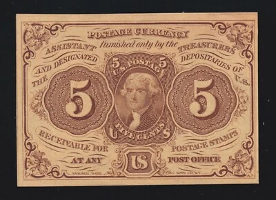 US 5c Fractional Currency Note FR 1230 1st Issue Ch CU (32) - Image 1 of 2