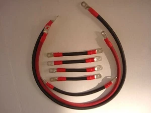 2 awg HD EZ-GO TXT Golf Cart Battery Cables 7 pc set - made in USA - Picture 1 of 3