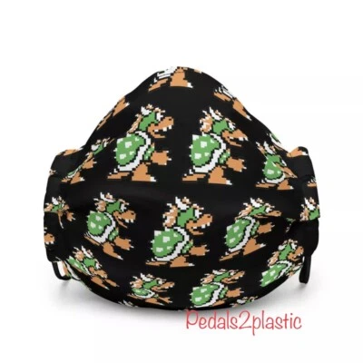 Bowser 16 Bit Premium face mask Nintendo NES  - Image 1 of 4