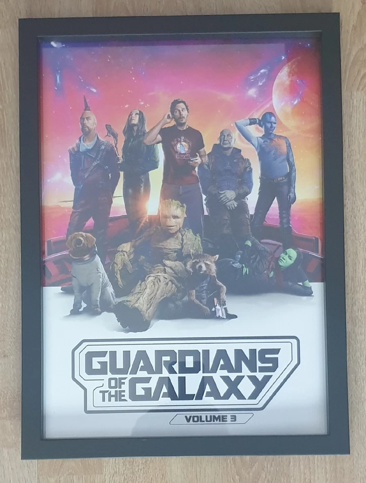 Guardians Of The Galaxy 3 Framed Poster A3 Brand New  - Image 1 of 1