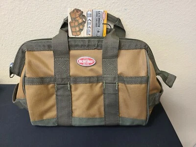 Pullr 60028 12"  Green & Brown Gatemout Tool Bag NWT FREE SHIPPING  - Image 1 of 4