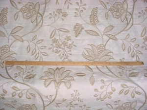 1-3/8 Brunschwig & Fils BF10500 Larkhill Embroidered Jacobean Upholstery Fabric - Picture 1 of 4