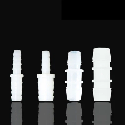 MARKENLOS Conector de manguera recto de plástico POM reductor conector de línea blanco
