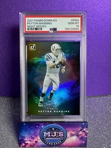 2021 Panini Donruss Peyton Manning Night Moves #PMA PSA 10 - Picture 1 of 1