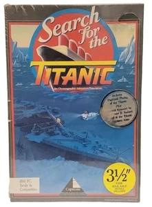SEALED Search For The Titanic IBM PC Tandy Game 5.5 and 3.5 Disk Capstone 1989 - Picture 1 of 15