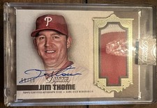 2019 Topps Dynasty JIM THOME Jersey Patch Relic Auto Autograph Phillies Relic/10