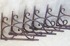 6 Antique Style Shelf Brace Wall Bracket Cast Iron Brackets Corbels Plant Hook