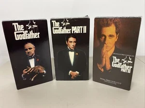 The 1972 Godfather Trilogy VHS Set Complete I, II, III - SAME DAY SHIP - Imagen 1 de 2