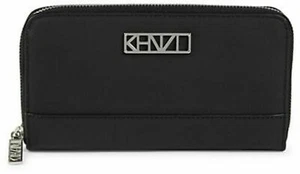KENZO Kalifornia Leather Continental Wallet Black - Picture 1 of 10