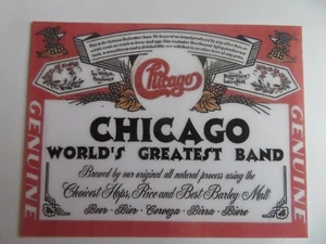 CHICAGO, World's Greatest Band, Original Refrig Magnete, Made in USA - Bild 1 von 2