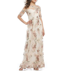 NWT ANTHROPOLOGIE  BHLDN FLORAL LACE DRESS BY ADRIANNA PAPELL SIZE 16 MOTB