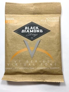 Black Diamond Guitar Strings Acoustic Light - Light Phosphor Bronze N600L 12-53 - Picture 1 of 6