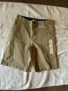 Cat And Jack Shorts Boys Size 12 Beige Uniform Active Wear Pocket Chino NWT - Picture 1 of 6