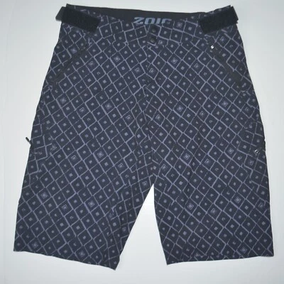 Pantalones Cortos de Ciclismo ZOIC Para Hombre 12" Negros Elastizados Talla S Foto 1 de 4