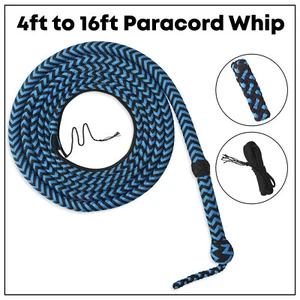 Fruste toro paracord in nylon lunghe da 04 piedi a 16 piedi per equitazione e sport equestri - Foto 1 di 3