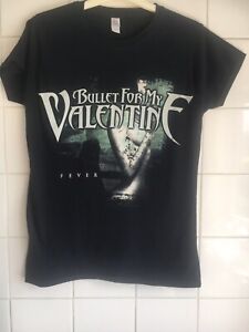 Ladies Medium Bullet For My Valentine 2010 Fever Rare Metal Vintage T-Shirt Used