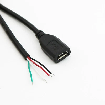 1pcs Micro USB 5 Pin Female Jack 4 Pin 4 Wire Data Charge Cable Connector DIY - Image 1 of 4