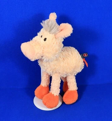 TRUDI Bussi SCHWEIN FERKEL Schlenker Plüsch rosa Kuschel Stoff 20cm groß selten - Bild 1 von 2