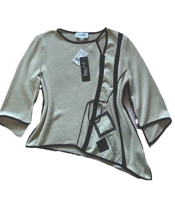 Suéter Top JOSEPH RIBKOFF Asimétrico De Gran Tamaño Contraste Talla 6 Foto 1 de 4