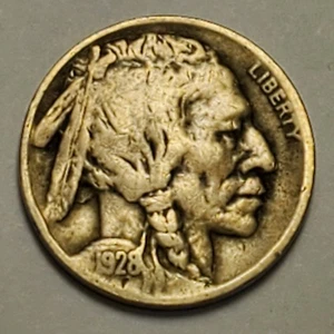Nicer Low Mintage 1928 D Buffalo Nickel - Picture 1 of 2