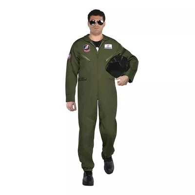 Traje de Vuelo Disfraz Top Gun Maverick Adulto Hombre | Talla Grande Foto 1 de 4