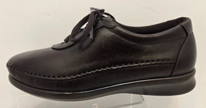 SAS Traveler Brown Leather Laced Oxford Casual Comfort Shoes Women's Size 6.5 W - Picture 1 of 11