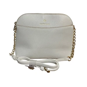 Nanette Lepore Crossbody Bag Ivory Dome Chain Strap Purse Handbag NWOT - Picture 1 of 4