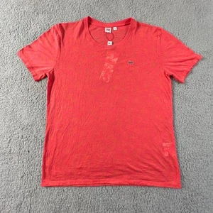 Lacoste Live Lace T-Shirt Short Sleeve Logo Orange Women's US Size XL VTG NWT - Picture 1 of 12