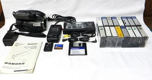 PANASONIC Palmcorder PV-L750 Camcorder with Carry Bag plus 16 Mini-VHS Cassettes - Picture 1 of 14