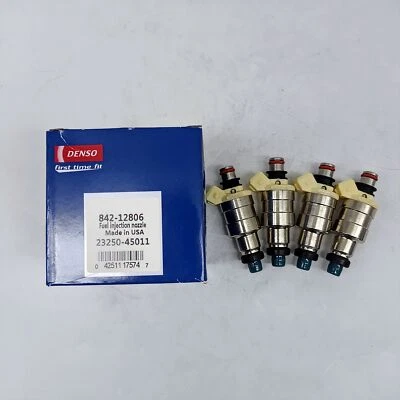 4Pcs Denso Fuel Injectors For 1984-1987 Toyota Pickup 2.4L I4 23250-45011 Foto 1 de 4