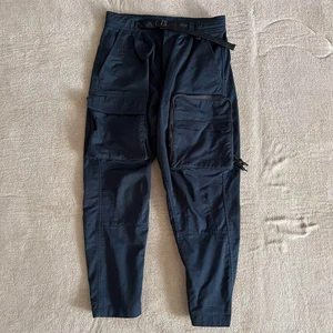 Nike ACG 19AW Woven Cargo Pants Dark Navy CD4541-222 Ripstop S Bottoms Used - Picture 1 of 13