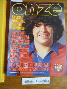 REVUE ONZE 99 FOOTBALL FOOT MARADONA BARCELONE les VERTS 1984 - Foto 1 di 5